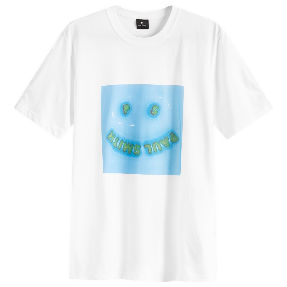 Tričko Paul Smith Paul Smith Blow Up Happy T-Shirt Biela | M2R-011R-NP4643-01, 1
