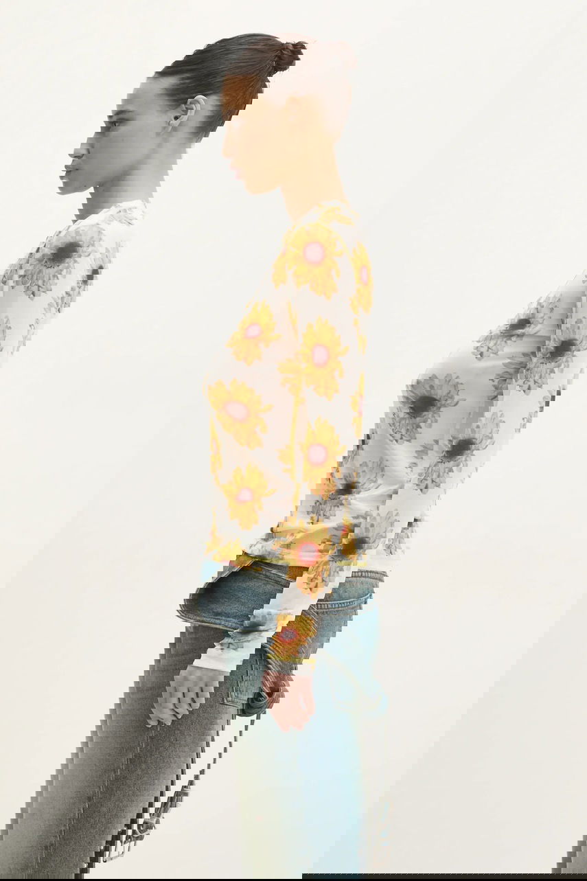 Tričko JW Anderson JW Anderson Long Sleeve Underpinning Sunflower Print Rôznofarebný | JO0238.PG1670.001, 1