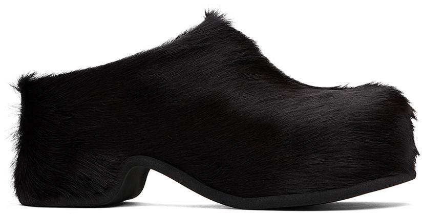 Oblečenie Dries Van Noten Dries Van Noten Pony Hair Mules Čierna | MS241-1085-312
