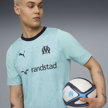 Dres Puma Olympique de Marseille Training T-Shirt Tyrkysová | 781531_21, 2