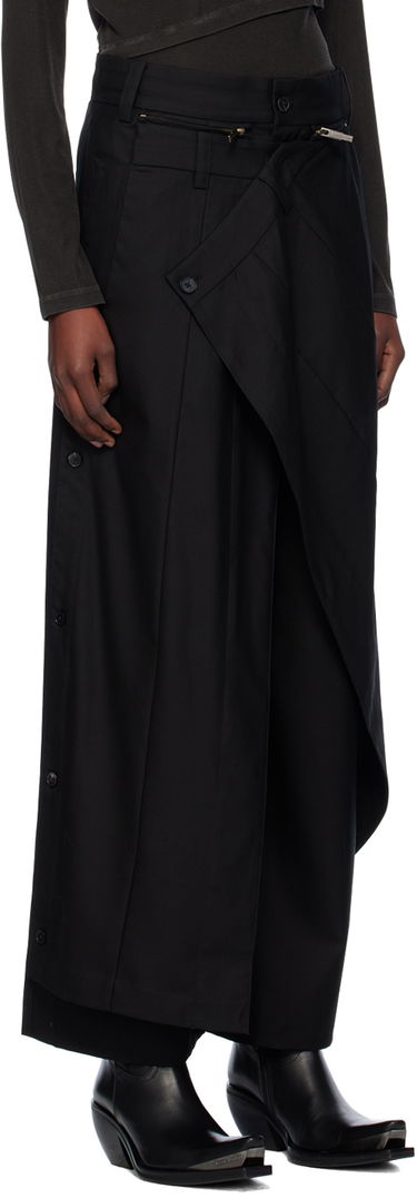 Nohavice Feng Chen Wang Feng Chen Wang Oversize Skirt Trousers Čierna | FUF18TR20B, 1