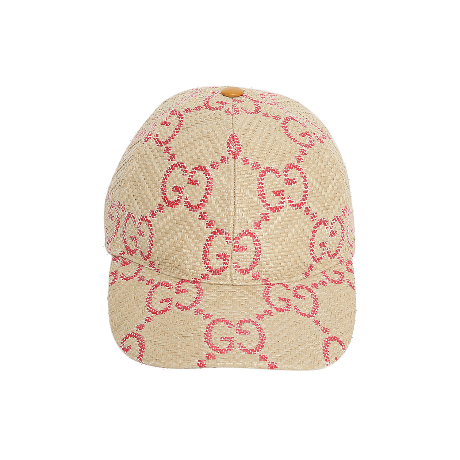 Šiltovka Gucci GG Raffia Effect Baseball Cap Ružová | 701713 3HAJF 9576, 0