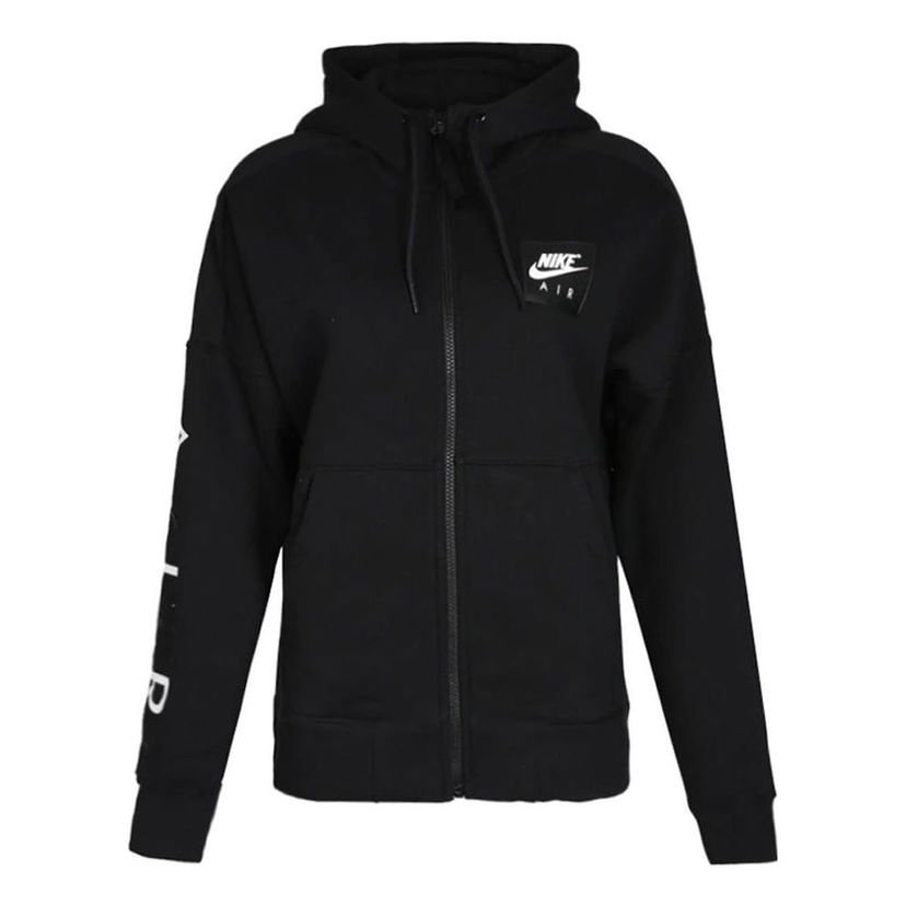 Mikina Nike Air Full Zip Fleece Hoodie Čierna | 886045-010