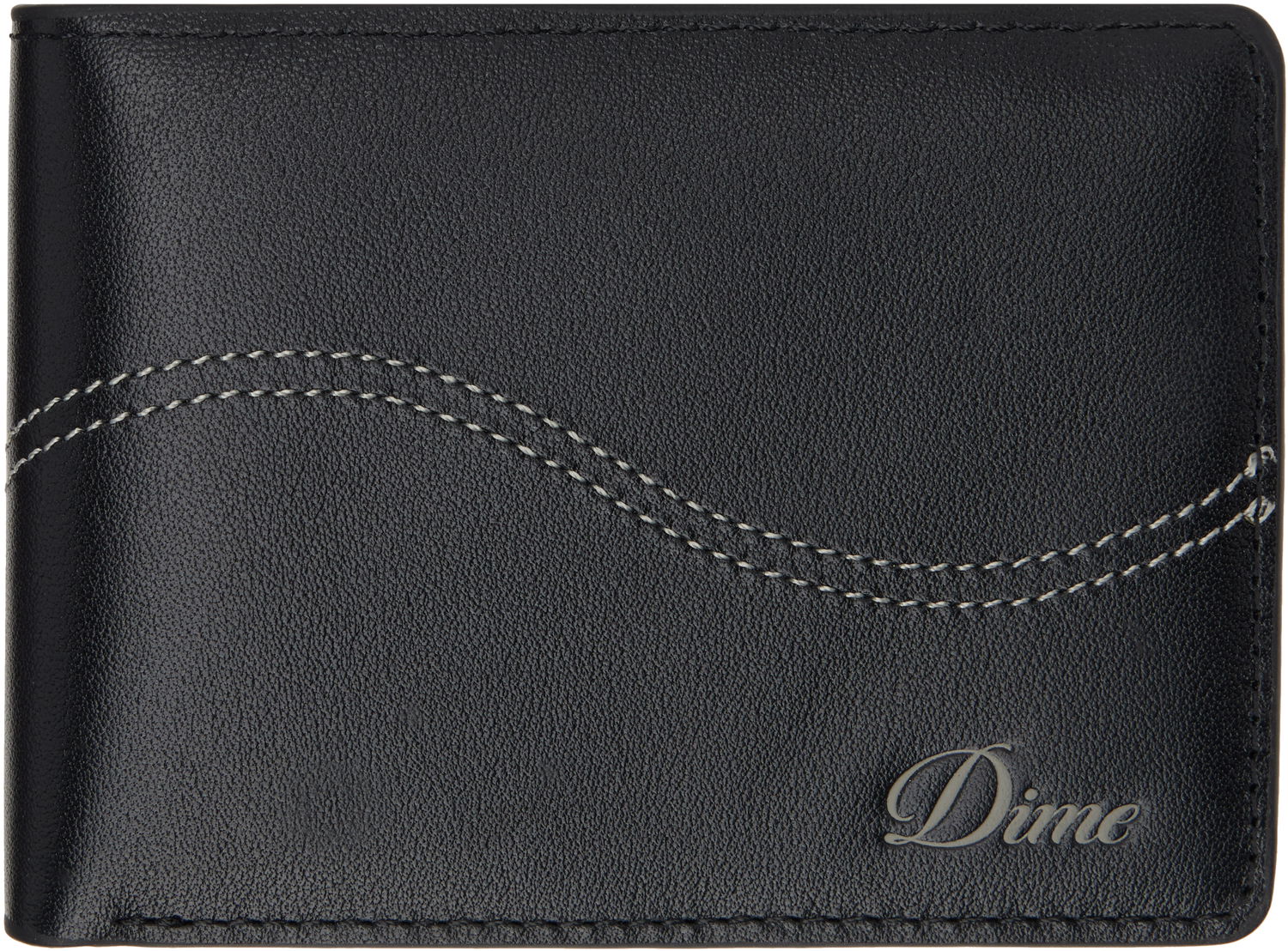 Peňaženka Dime Cursive Leather Bifold Wallet Čierna | DIMEHO2431BLK, 0