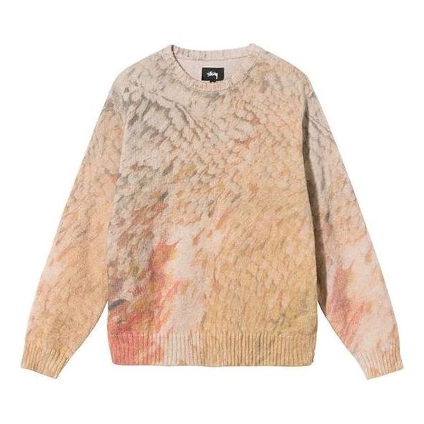 Sveter Stüssy Stussy Wings Print Knit Sweater Béžová | 117098