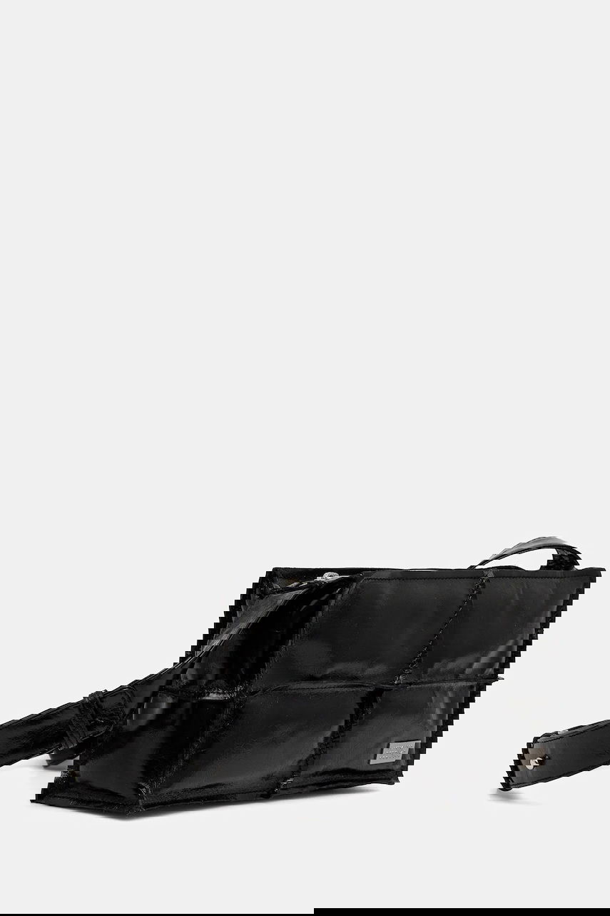 Taška cez rameno Maison Margiela Padded Patent Leather Shoulder Bag Čierna | SB5WD0031.P8490.T8013, 1