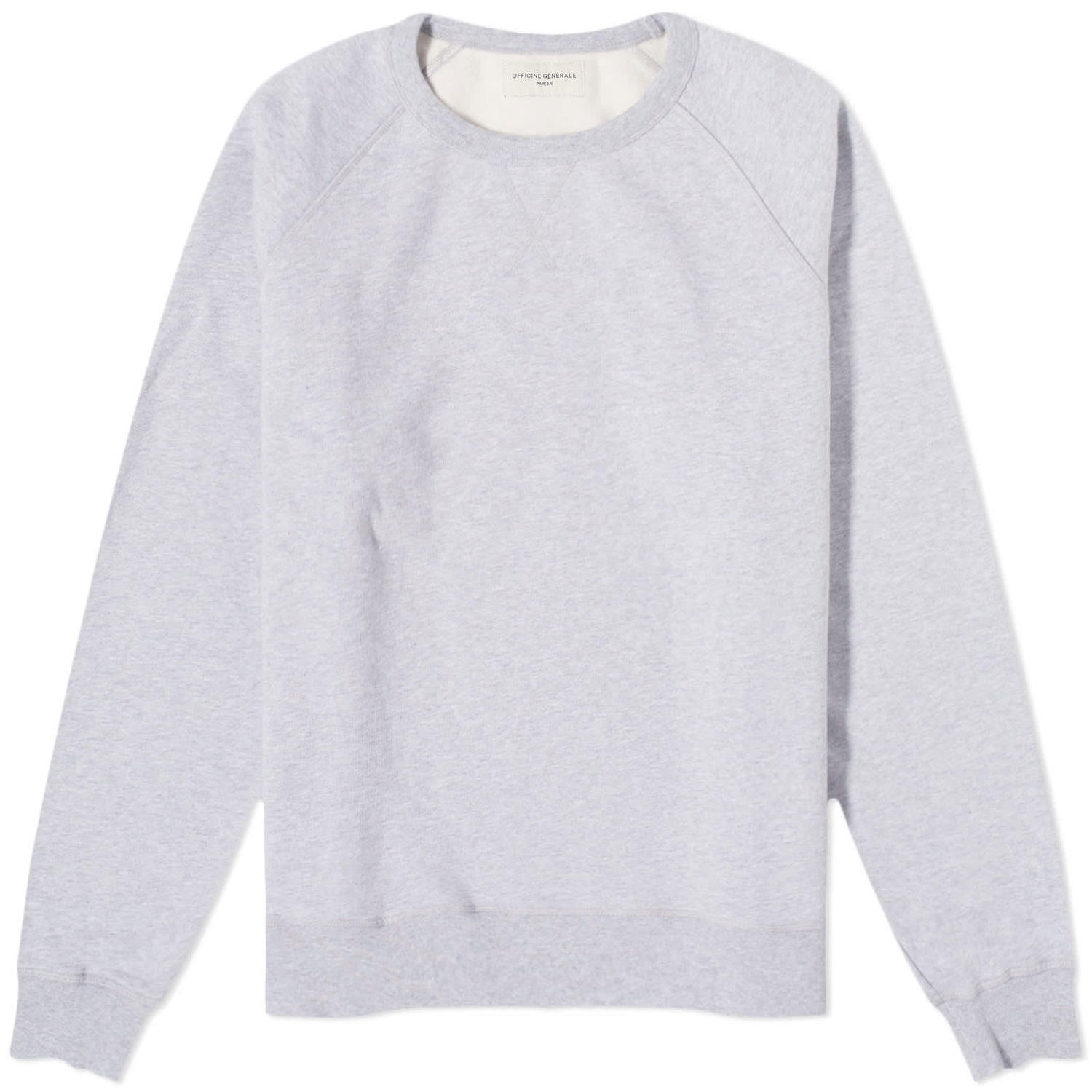 Mikina Officine Générale Chris Crew Sweat "Heather Grey" Šedá | W23MSWT255, 0