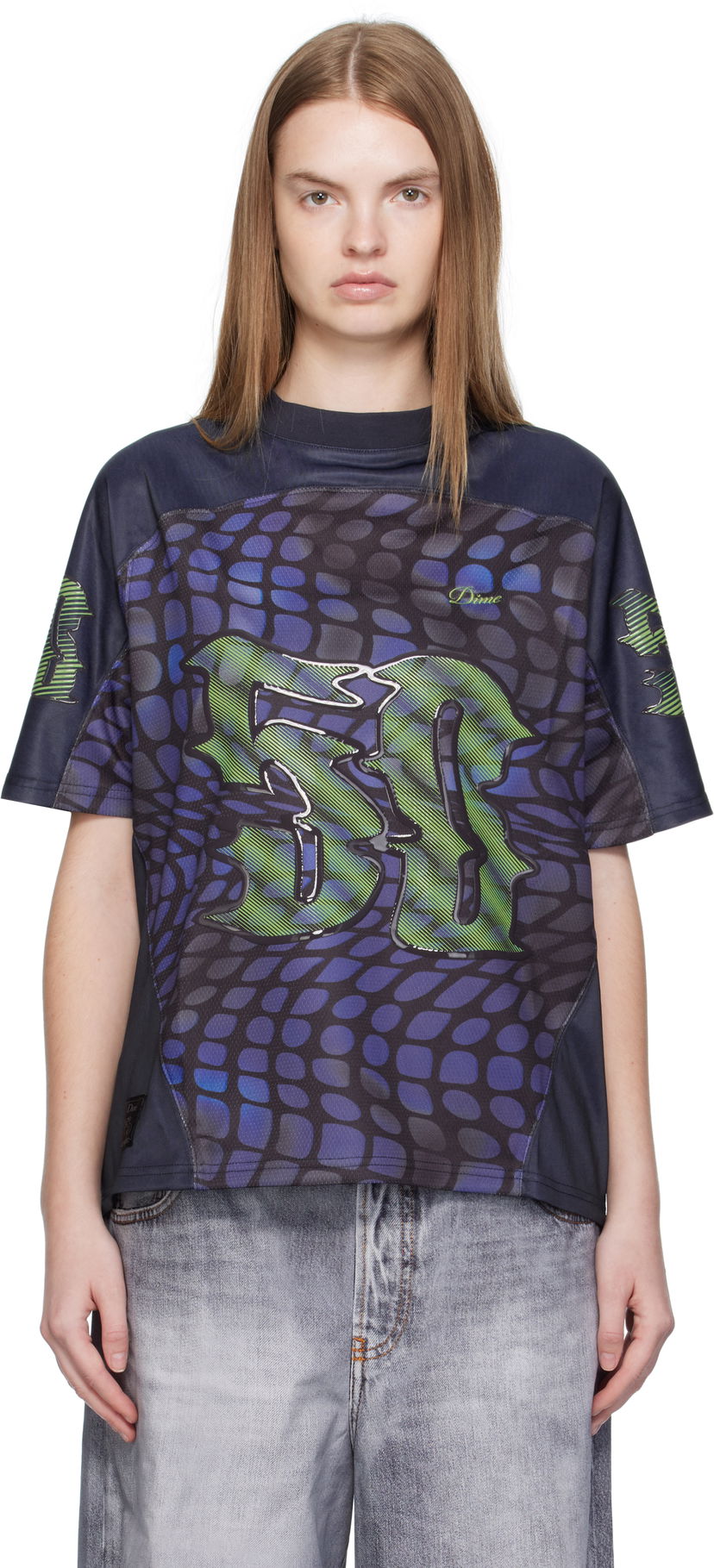 Dres Dime Dime N50 Jersey T-Shirt Navy | DIMEFA256NVY