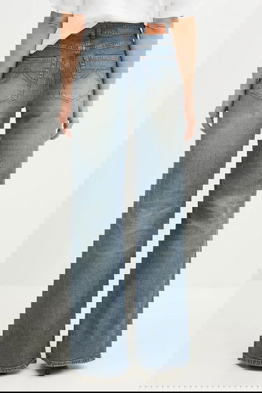 Džínsy KENZO High Waist Jeans Modrá | FF52DP2176S7.DS, 2