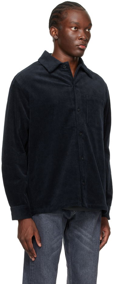 Košeľa Samsoe Samsoe Samsøe Samsøe Damon Corduroy Shirt Navy | M23300049, 1