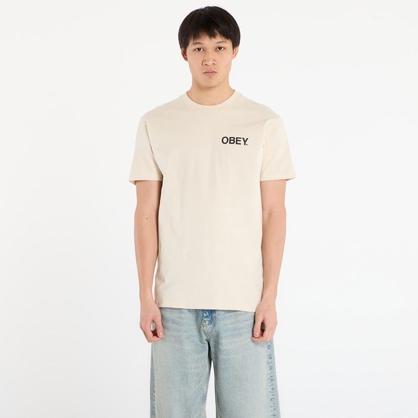 Tričko OBEY Doberman Classic T-Shirt Béžová | 165264249-CRM