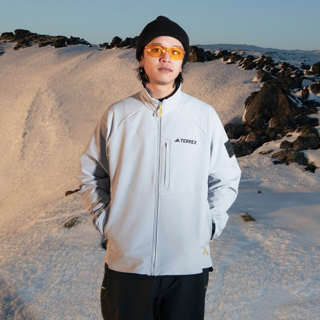 Vetrovka adidas Performance National Geographic Softshell Šedá | IX7919, 1