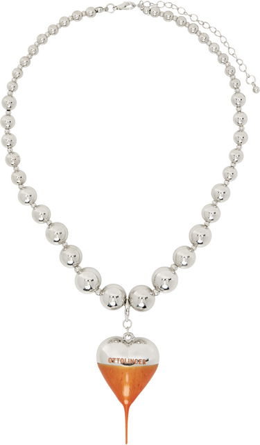 Náhrdelník Ottolinger Ottolinger Otto Heart Beaded Necklace Metalická | 12590012501, 0