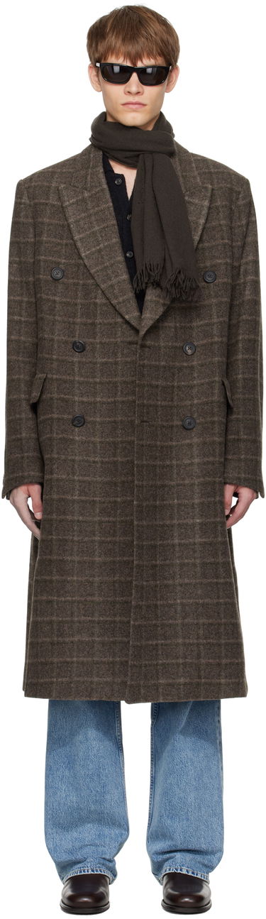 Kabáty OUR LEGACY OUR LEGACY Whale Double-Breasted Coat Hnedá | M4251WD, 0