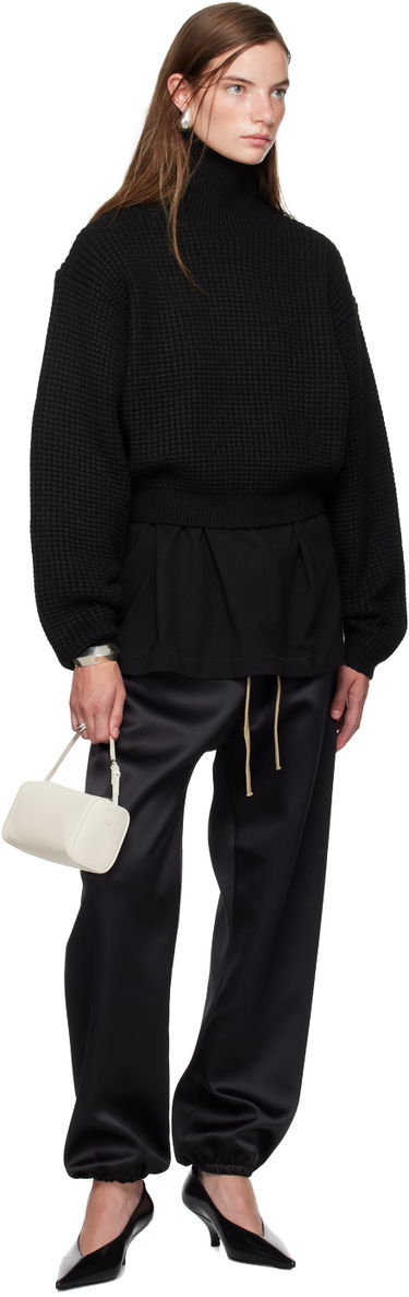 Sveter Fear of God ESSENTIALS Cropped Turtleneck Sweater Čierna | 192BT247320FW, 4