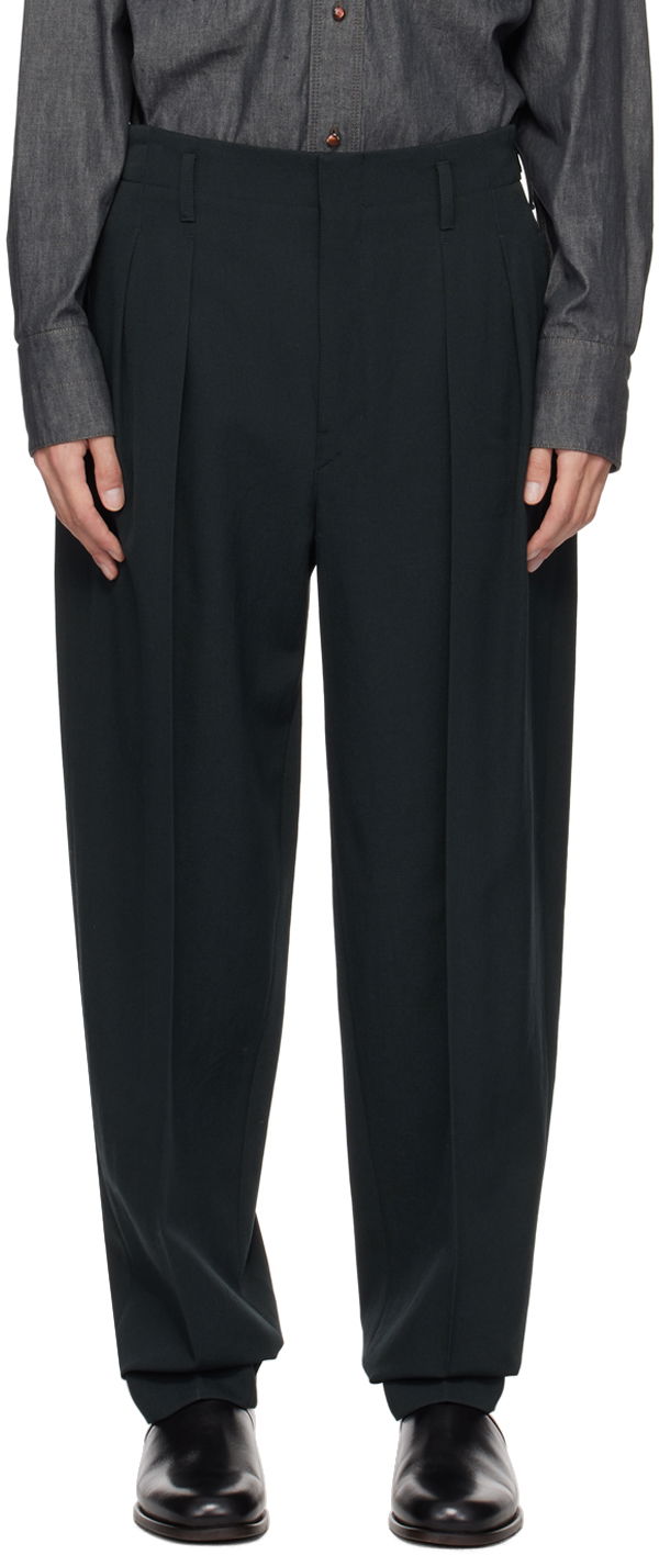 Nohavice LEMAIRE Lemaire Tapered Trousers Zelené | PA1042 LF1123, 0