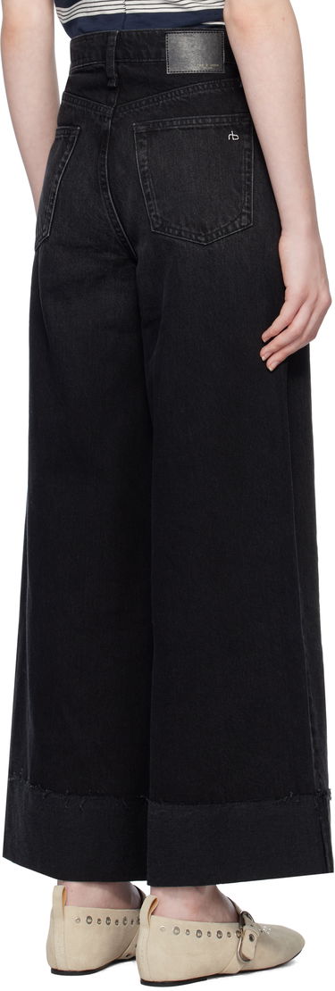 Džínsy rag & bone Sofie Ankle Wide Leg Jeans Čierna | WDD24H2993RGBL, 2