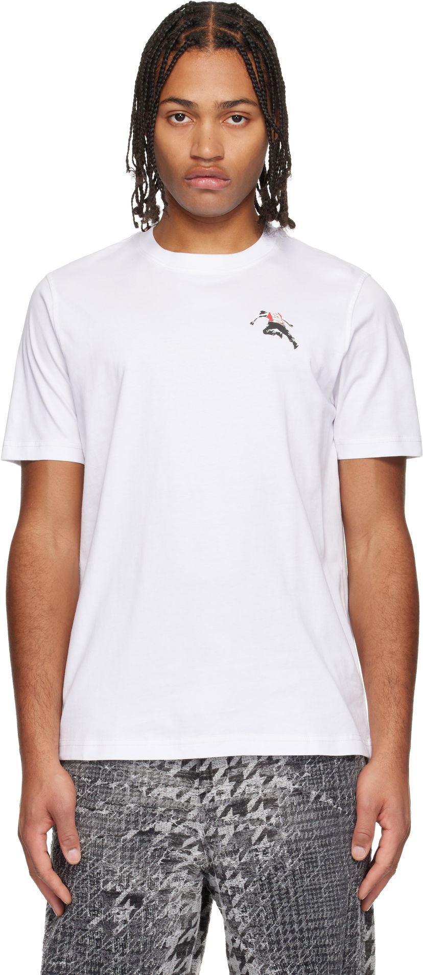 Tričko Diesel Graphic T-Shirt Biela | A18668-0QIAM-100