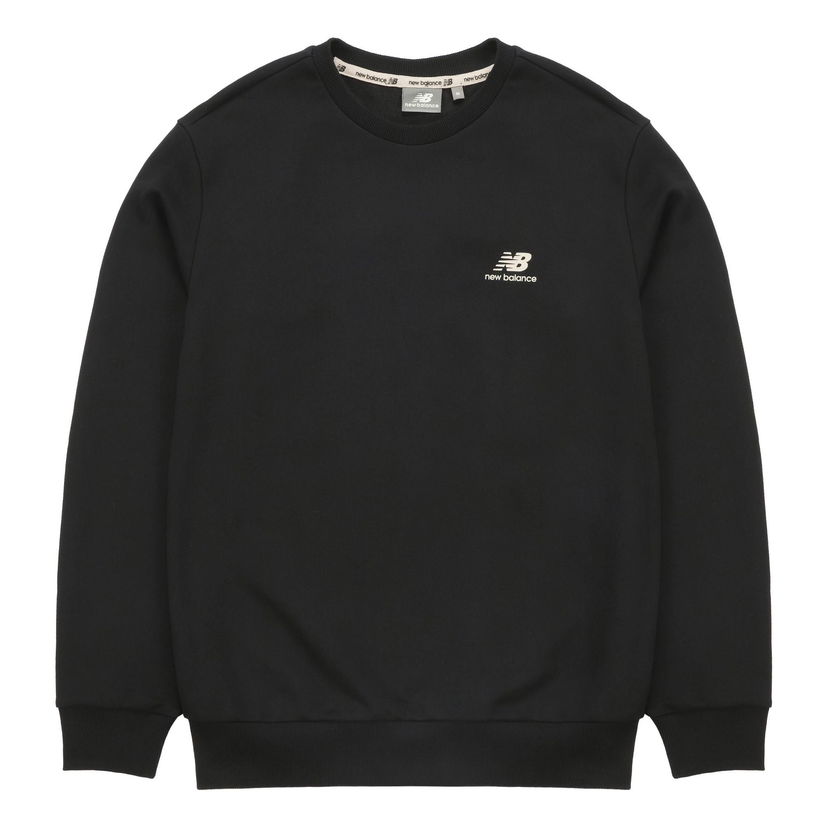 Sveter New Balance Athleisure Round Neck Long Sleeve Sweatshirt Čierna | 5CB33223-BK