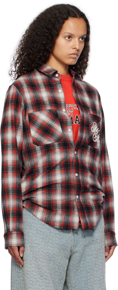 Košeľa AMIRI Amiri Swirl Flannel Shirt Červená | AMSTFL1007, 1