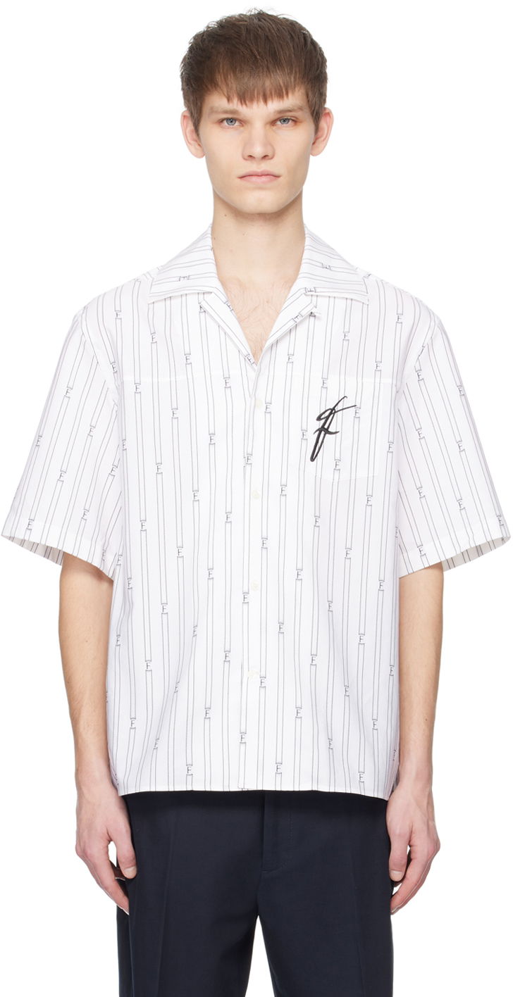 Bowling Collar Pinstripe Shirt