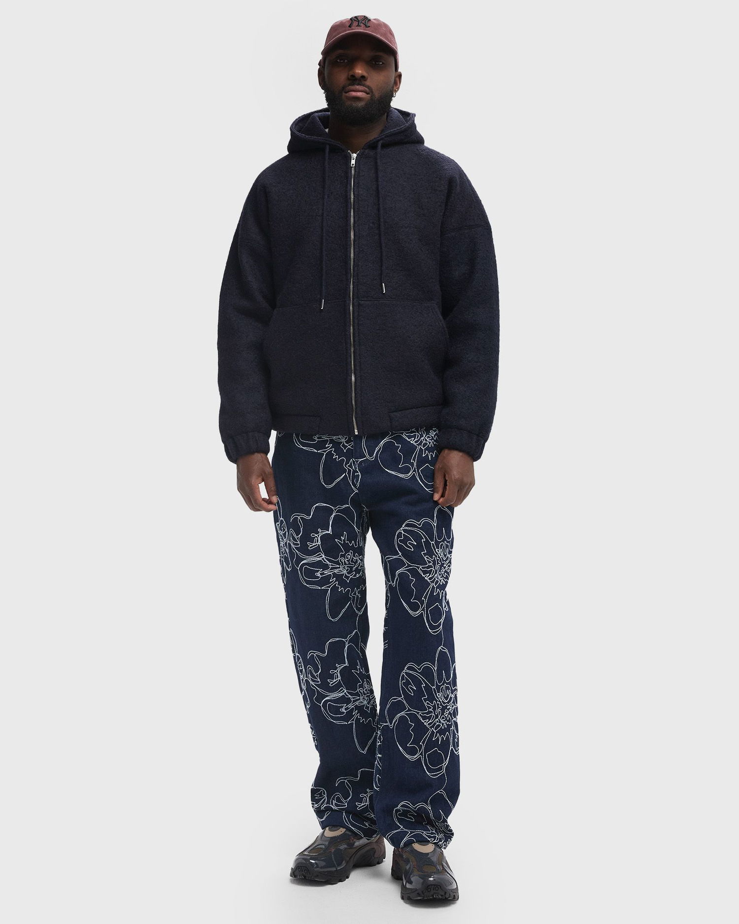 Mikina Arte Antwerp Boiled Wool Jacket XXL Čierna | AW24-020J-NAVY, 1