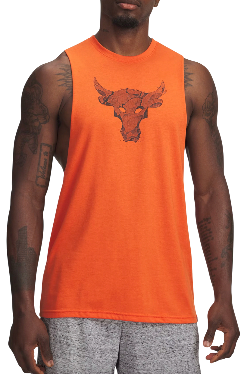 Tielko Under Armour Project Rock Graphic Tanktop Oranžová | 6005057-844