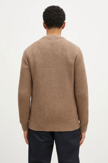 Sveter Baracuta Miller Knit Warm Wool Blend Sweater Hnedá | BRMAG0191, 2