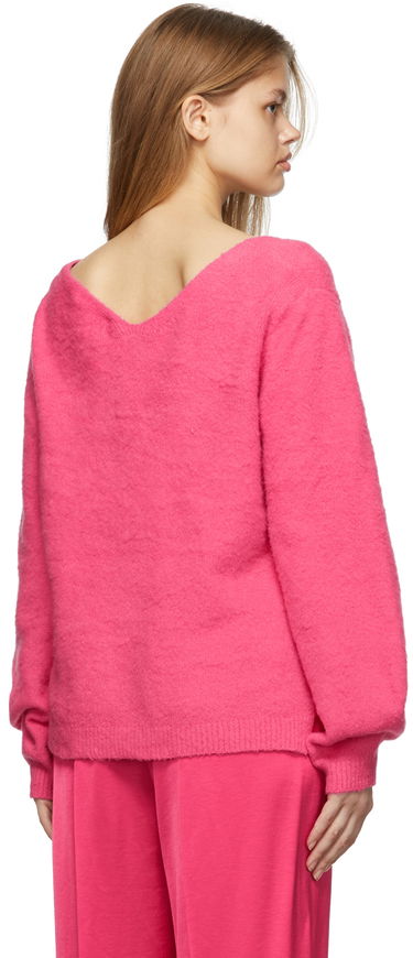 Sveter Helmut Lang Helmut Lang Brushed Cloud V-Neck Sweater Ružová | L09HW713, 2