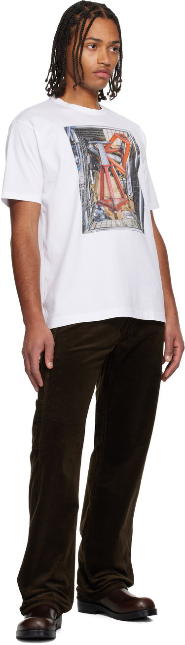 Nohavice Junya Watanabe Junya Watanabe Cotton Corduroy & Leather Trousers Hnedá | WP-P026-051, 3