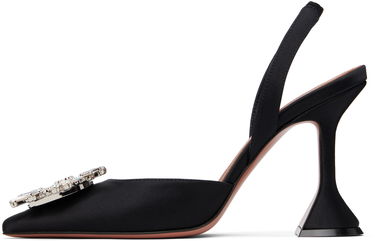 Tenisky a topánky Amina Muaddi Amina Muaddi Begum Slingback Heels Čierna | BEGUM SLING SATIN, 2