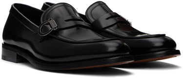 Starostlivosť o obuv FERRAGAMO Salvatore Ferragamo Gancini Ornament Loafers Čierna | 774508, 3