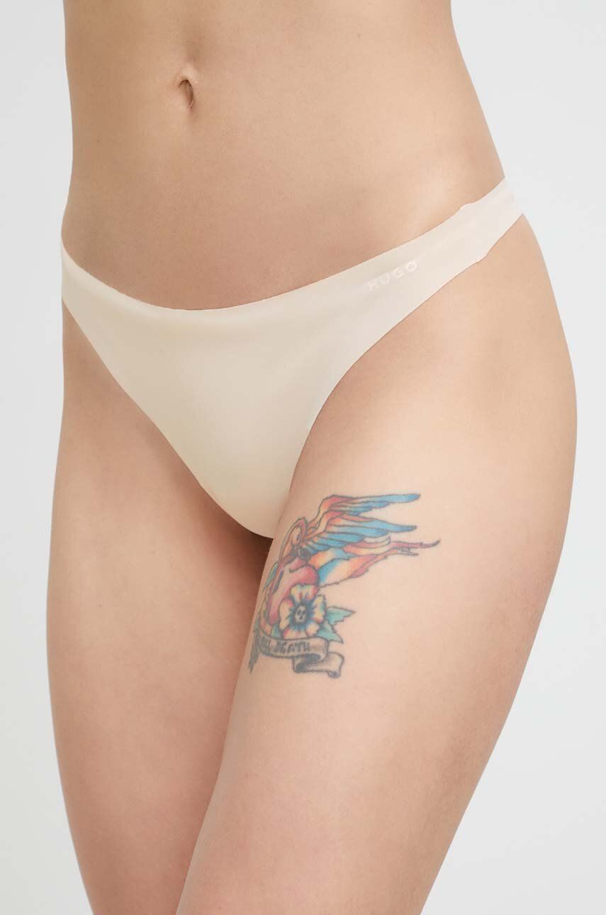 Nohavičky BOSS Thongs 3-pack Béžová | 50492489, 0