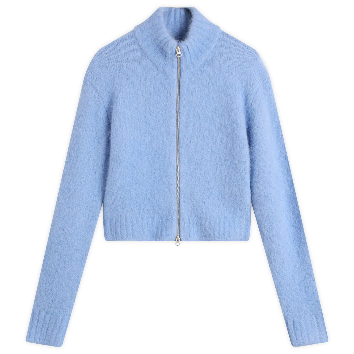 Sveter Samsoe Samsoe Sajeanne Cropped Zip Cardigan Modrá | F24400072-164020TCX, 1
