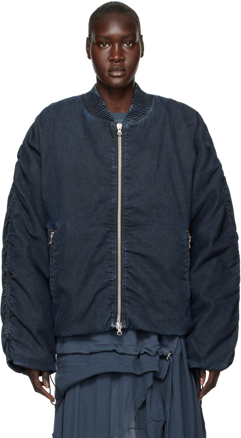 Bomber bunda Diesel Denim Bomber Jacket Modrá | A09559 09F39, 0