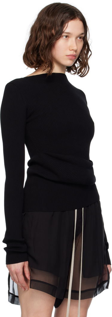 Sveter Rick Owens Rick Owens Ribbed Knit Babel Sweater Hnedá | RP02E4639 RIBVI, 4
