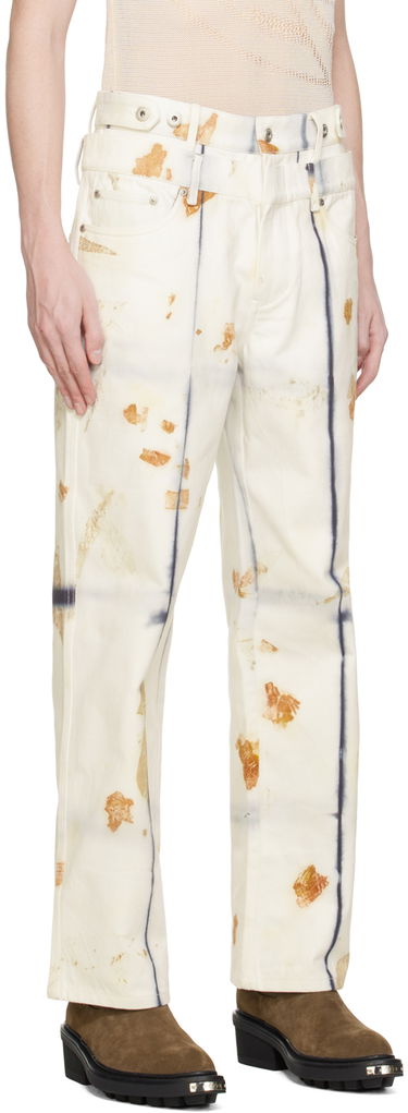 Džínsy Feng Chen Wang Feng Chen Wang Plant-Dyed Jeans Biela | FUS17TR20, 1