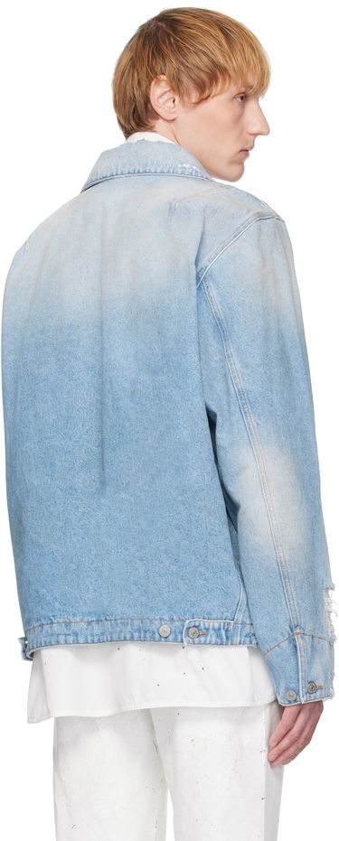 Bunda Maison Margiela MM6 Maison Margiela Distressed Denim Jacket Modrá | SH2AM0030 M30018, 2