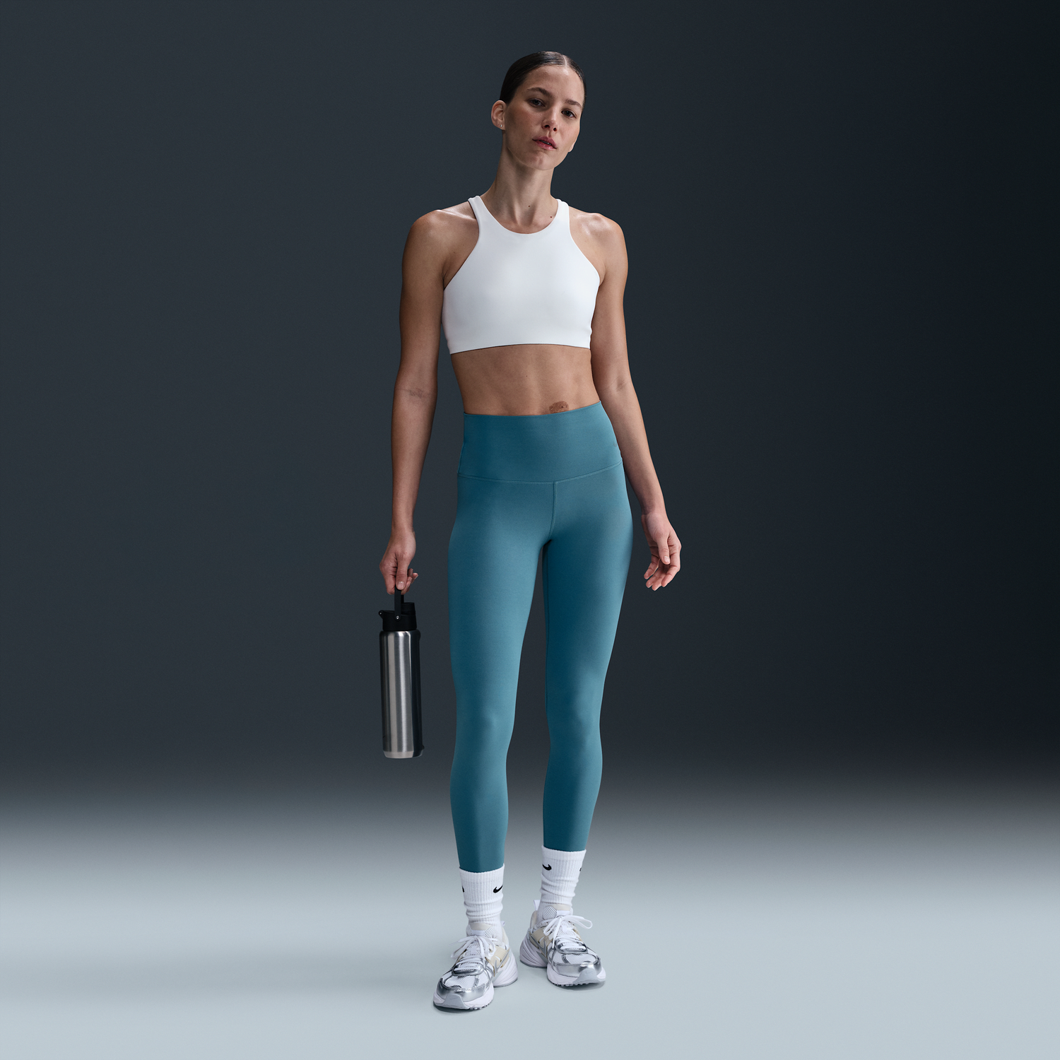 Legíny Nike Zenvy High-Waisted Gentle Support Plus Size Leggings Tyrkysová | DQ6013-006, 0