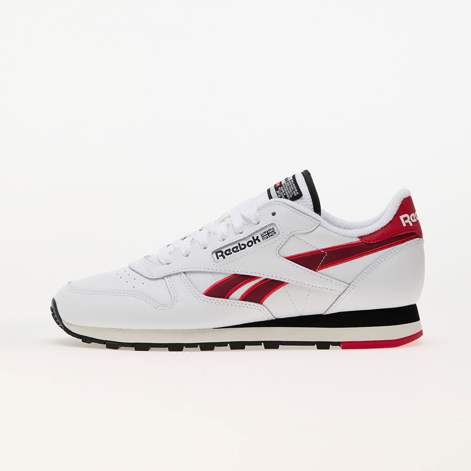 Classic Leather White/ Vector Red/ Black