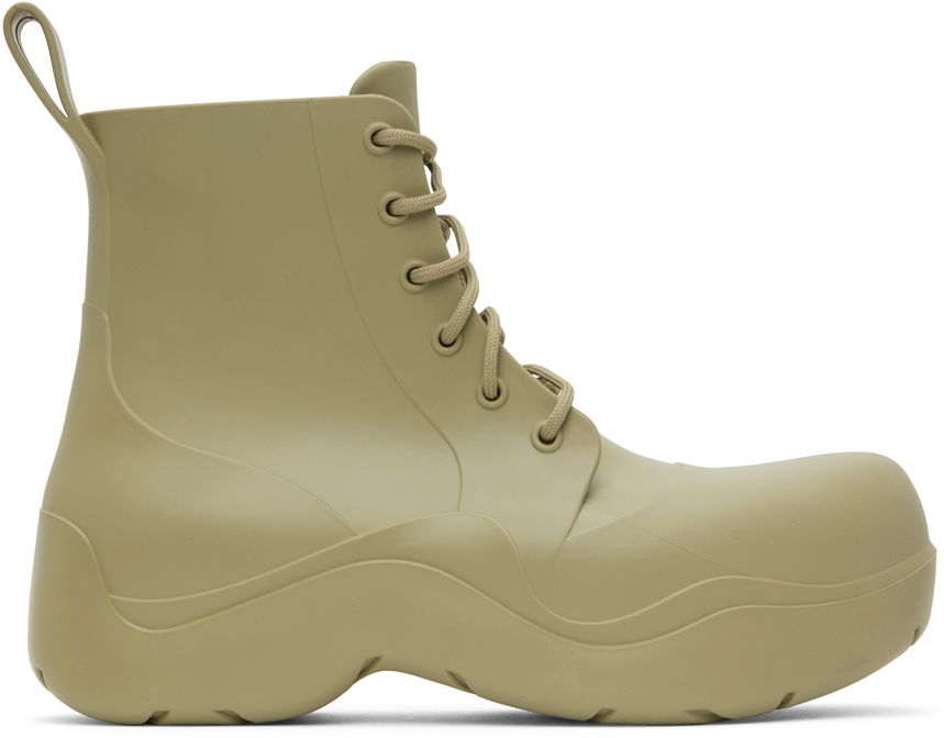Tenisky a topánky Bottega Veneta Puddle Lace-Up Boots "Khaki" Zelené | 716201-V00P0, 0