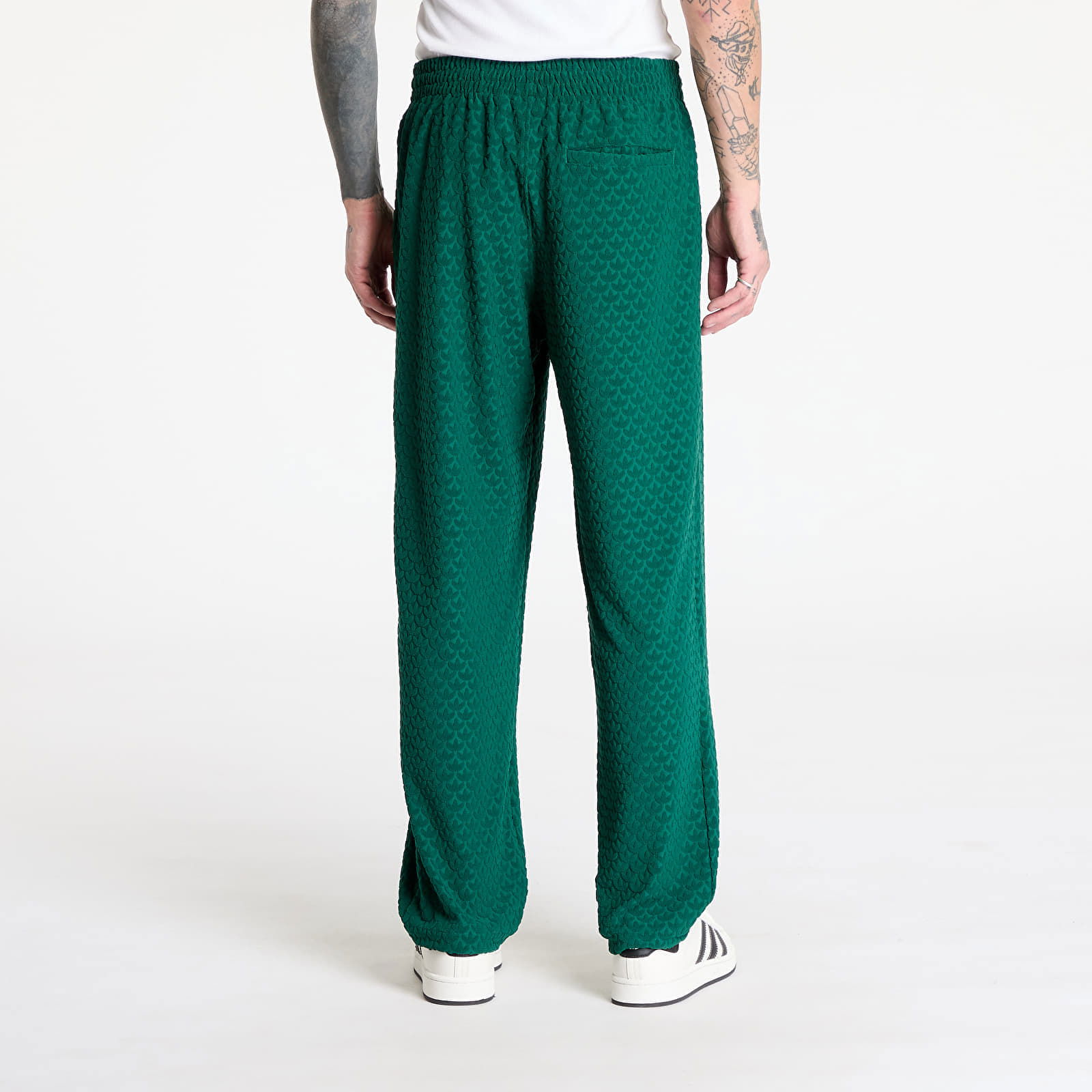 Green Embroidered Logo Track Pants