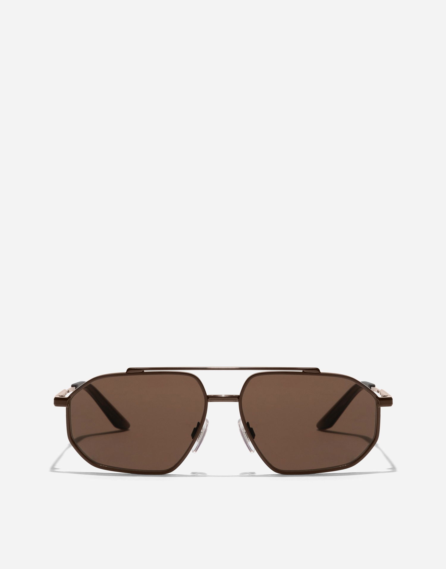 Slnečné okuliare Dolce & Gabbana Metal Classic Hexagonal Double Bridge Sunglasses New Arrivals Hnedá | VG2328VM6739V000, 0