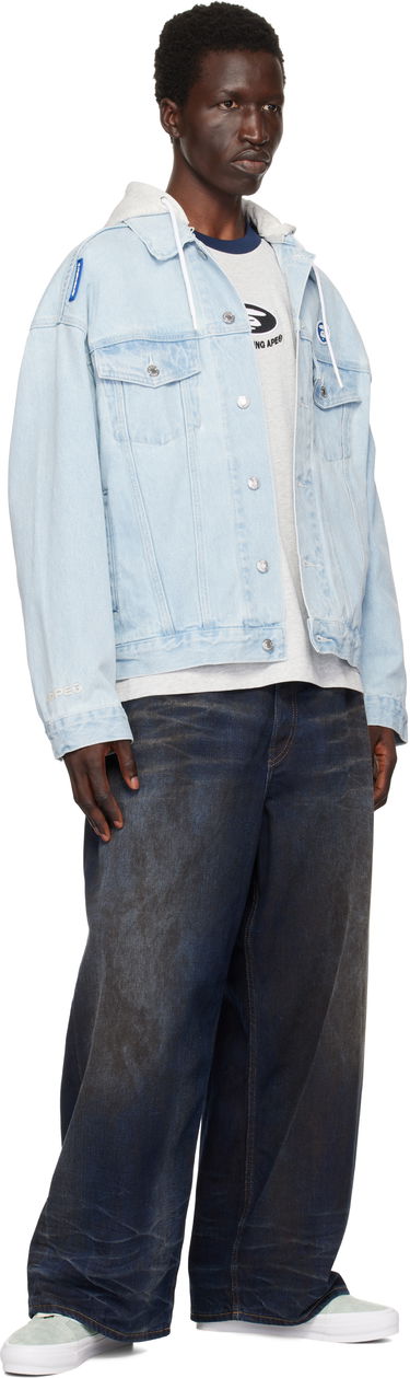 Bunda AAPE by A Bathing Ape AAPE by A Bathing Ape 'AAPE Now' Lightweight Denim Jacket Modrá | AAPLJM7661XXNBLL, 3