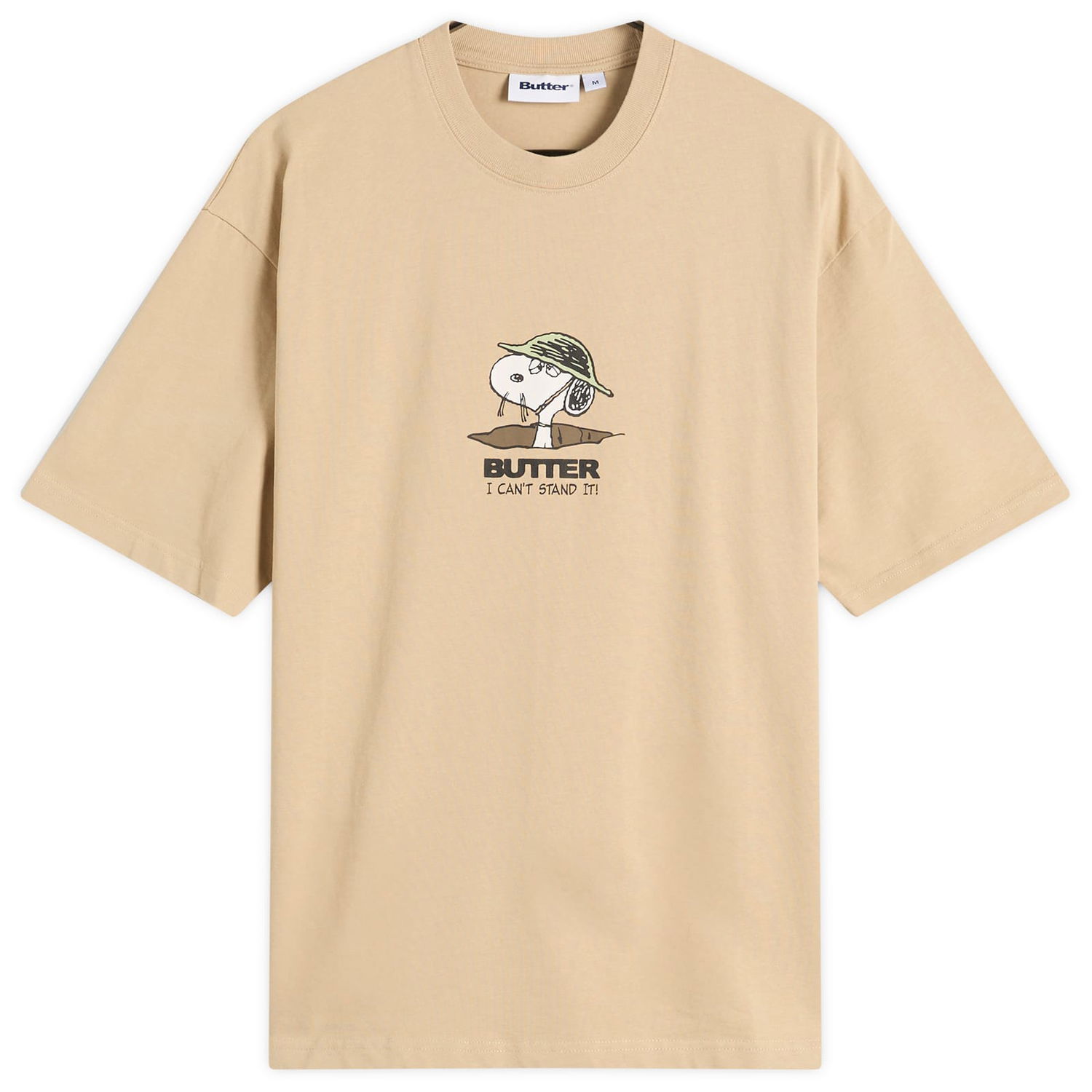 Tričko Butter Goods Peanuts Can't Stand It Graphic T-Shirt Béžová | BGBP240101-WSA, 1
