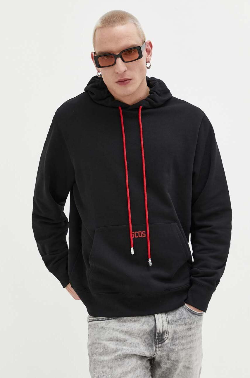Mikina GCDS Cotton Hoodie Čierna | CC94M100105, 0