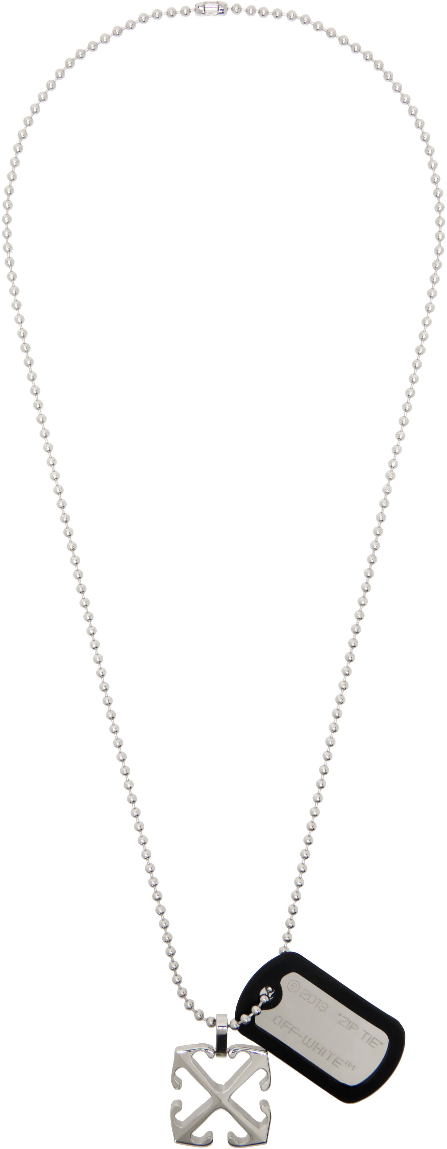 Arrow Zip Tie Pendant Necklace