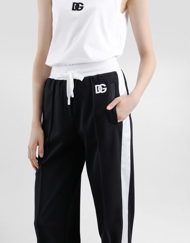 Tepláky Dolce & Gabbana Dolce & Gabbana Triacetate Jogging Pants with DG Logo Čierna | FTC94ZGDCX8N0000, 3