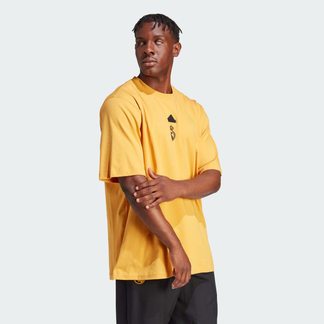 Tričko adidas Originals Real Madrid Lifestyler Oversized Žltá | HY0627, 0