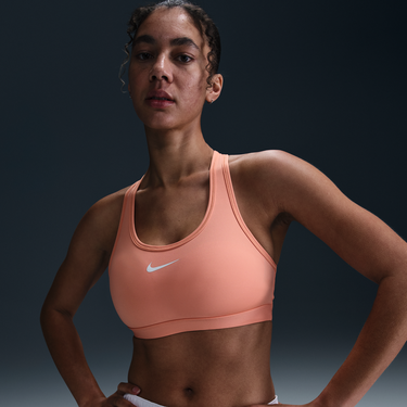Podprsenka Nike Swoosh Medium-Support Padded Sports Bra Oranžová | DX6821-844, 4